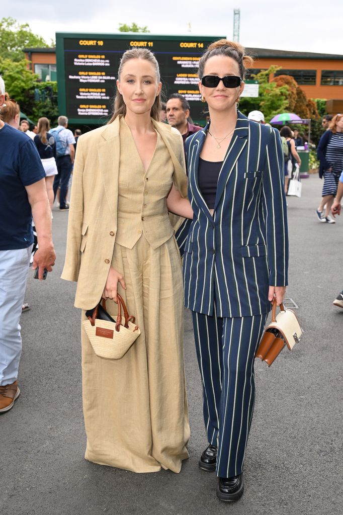 Erin Doherty and guest attend day seven of the Wimbledon 