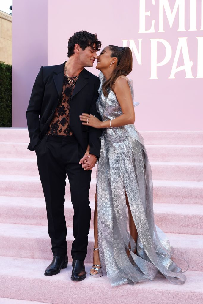 Paul Forman and Ashley Park  attends premiere of Netflix's "Emily In Paris" in Los Angeles