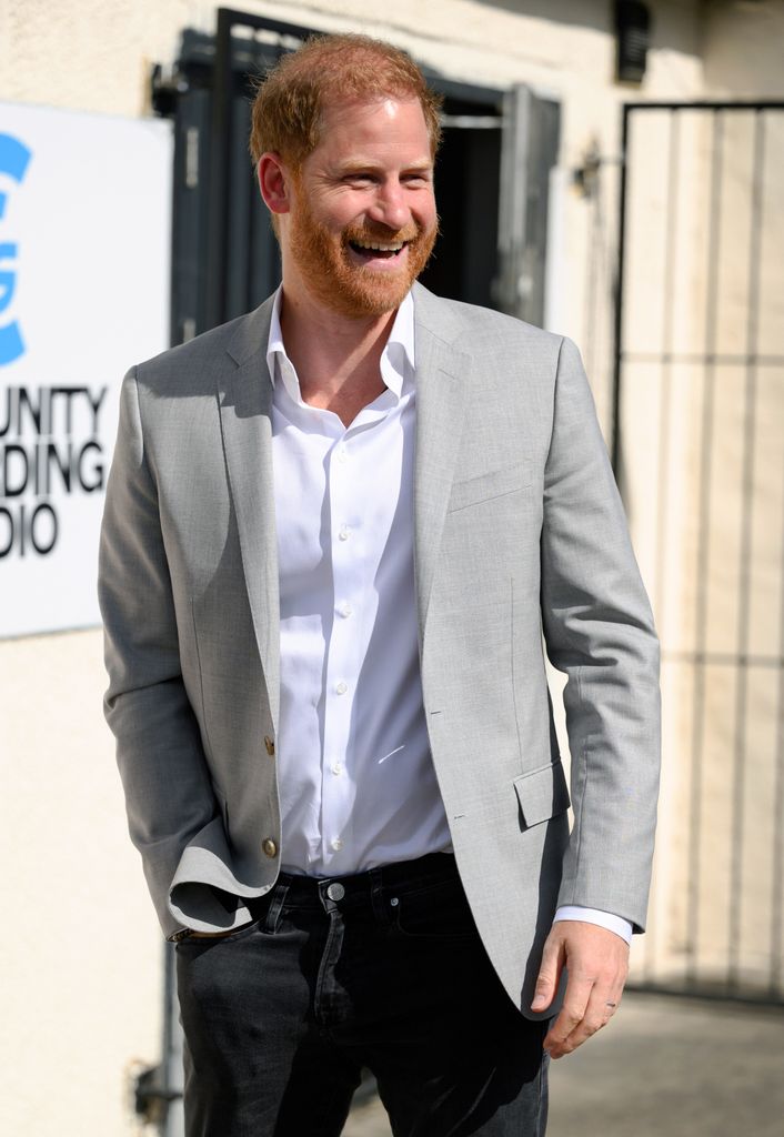 Prince Harry, Duke of Sussex was all smiles in Nottingham