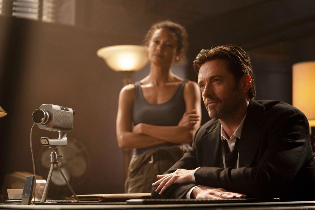 Hugh Jackman and Thandiwe Newton in a scene from Reminiscence