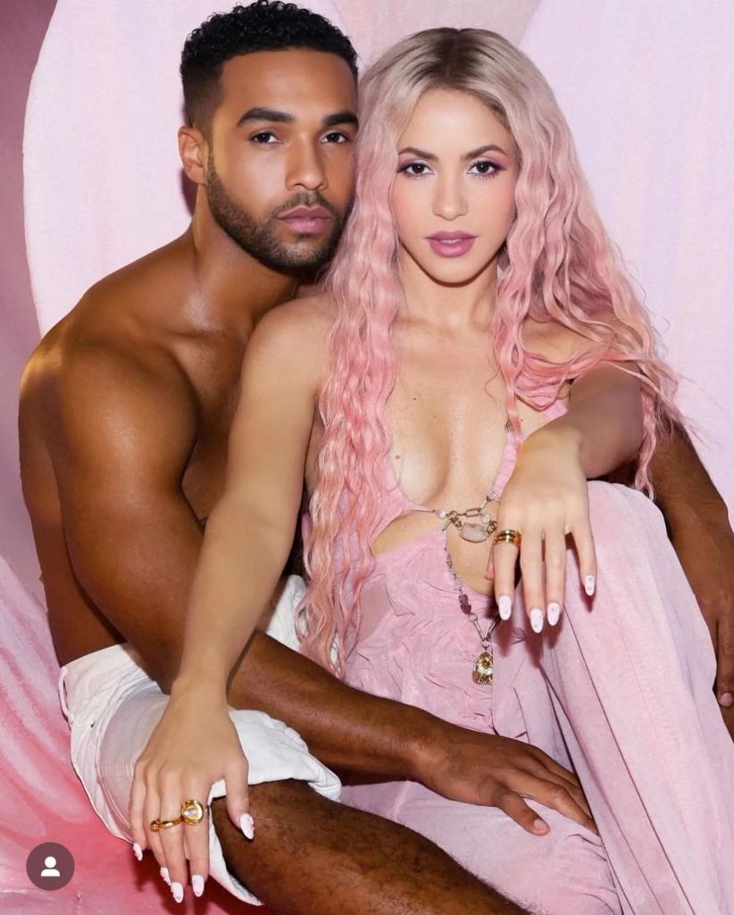 Lucien Laviscount and Shakira in her music video