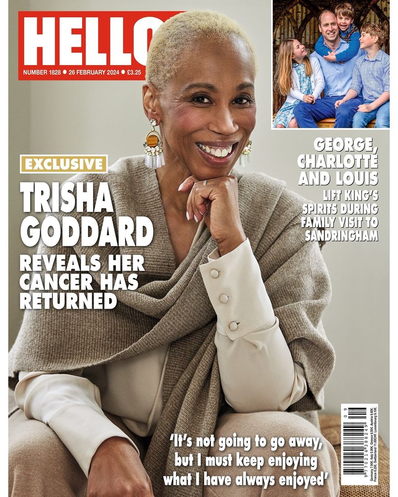 HELLO! magazine cover 19 February - Trisha Goddard