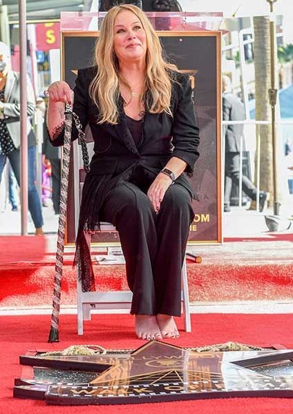 christina applegate walking stick hollywood walk of fame