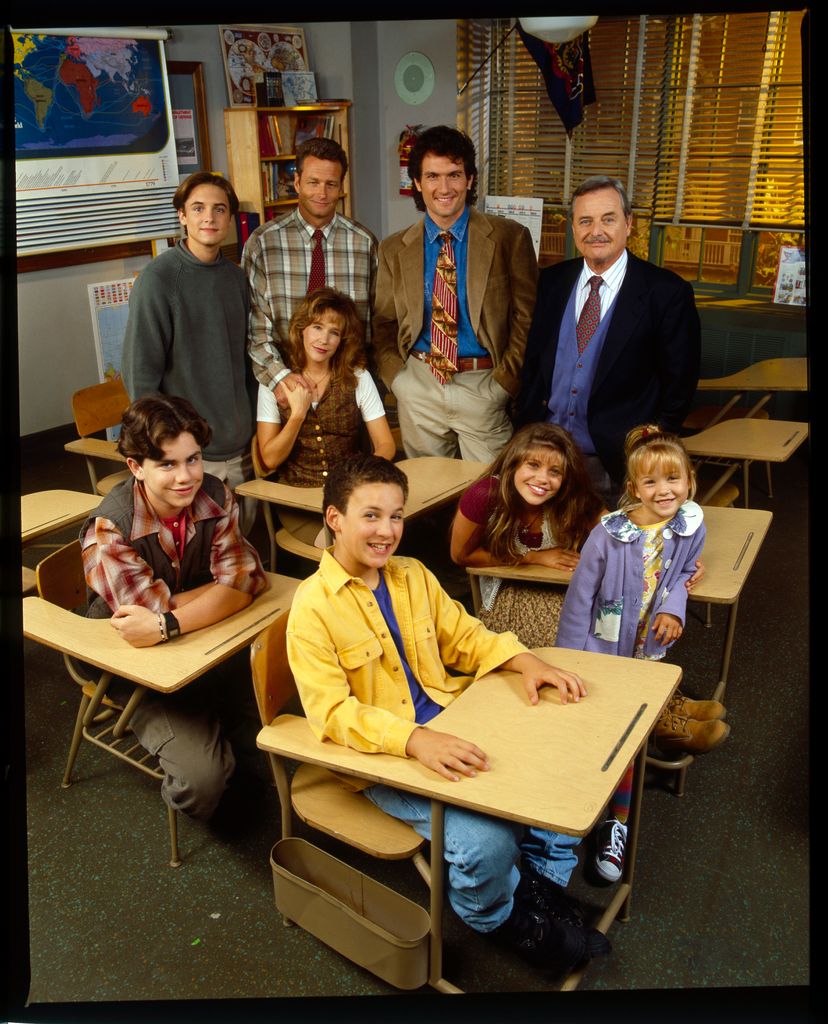 BOY MEETS WORLD - Cast Gallery - Shoot Date: July 7, 1994.
CLOCKWISE (FROM C): BEN SAVAGE;RIDER STRONG;WILL FRIEDLE;BETSY RANDLE;WILLIAM RUSS;ANTHONY TYLER QUINN;WILLIAM DANIELS;LILY NICKSAY;DANIELLE FISHEL