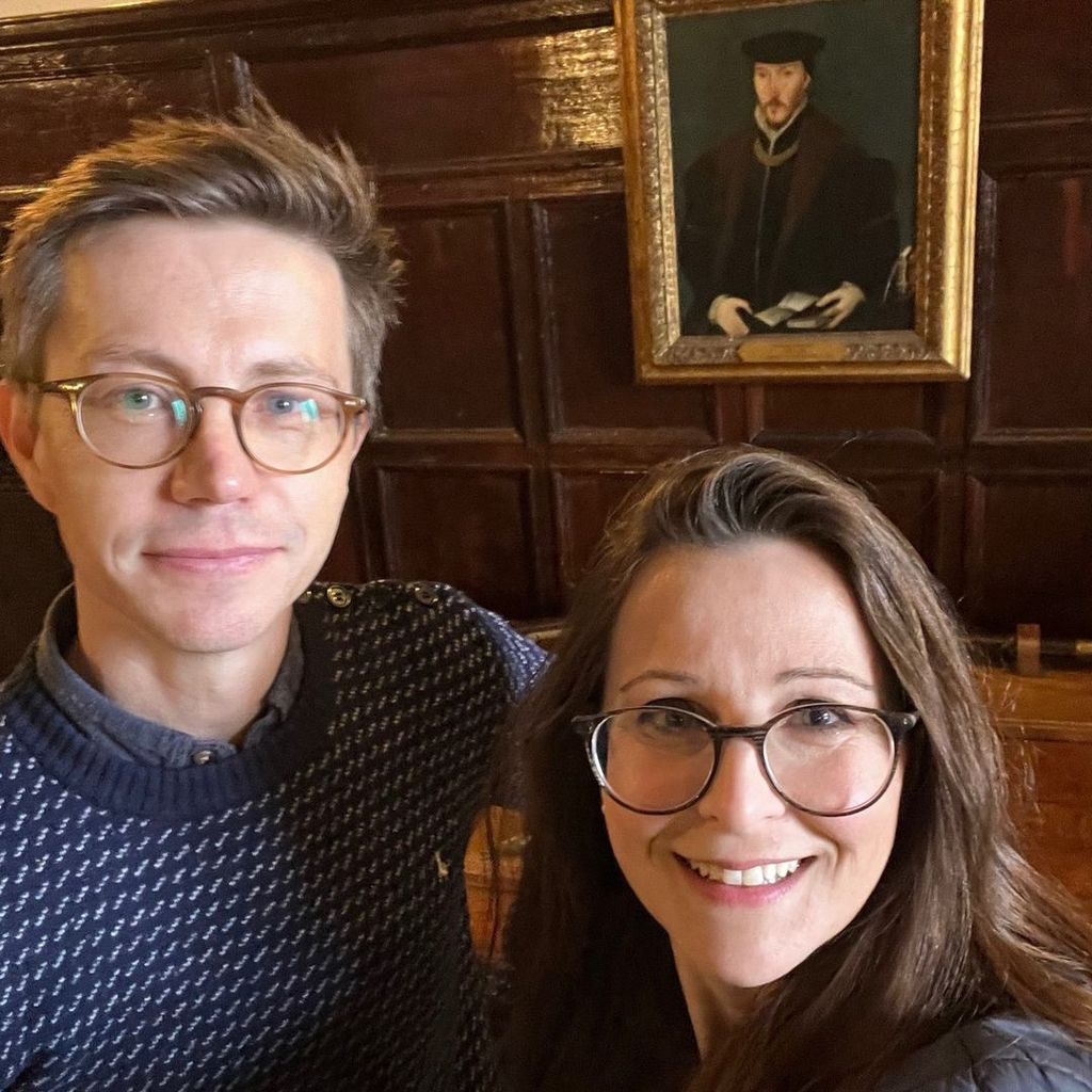 Kate Bateman with her brother, Greg