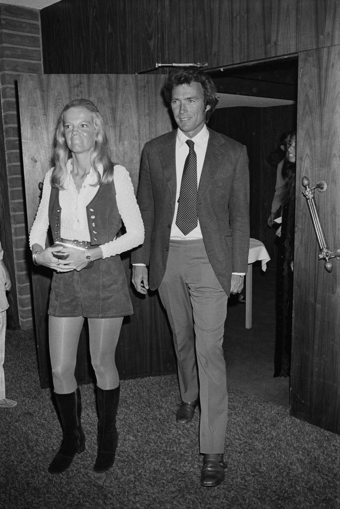 Clint Eastwood, and his wife, Maggie Johnson, attend the party for the annual celebrity tennis tournament, held at the La Costa Resort & Spa in Carlsbad, California, 26th June 1971