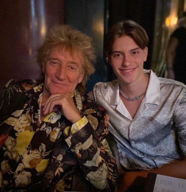 Rod Stewart and his son Alastair