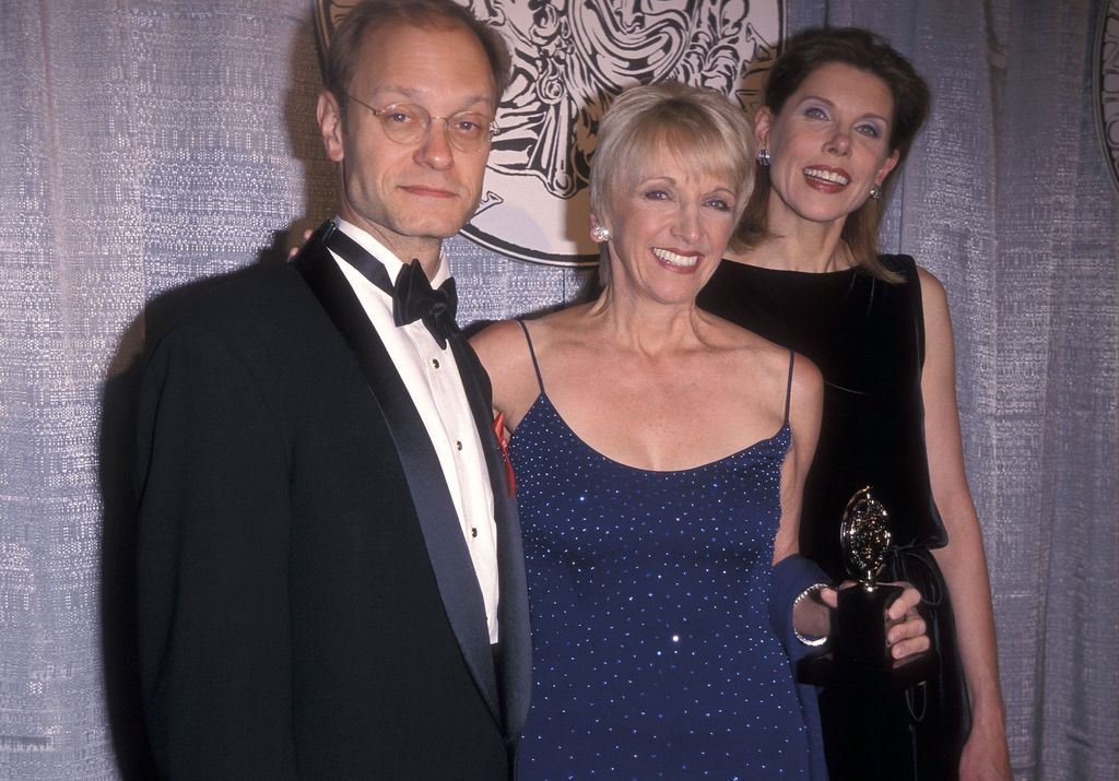 Elizabeth with David Hyde Pierce and Christine Baranski 
