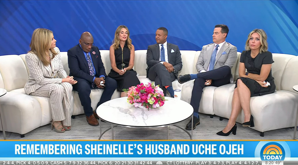 Sheinelle Jones' Today Show co-stars broke the heartbreaking news of her husband Uche Ojeh's passing 