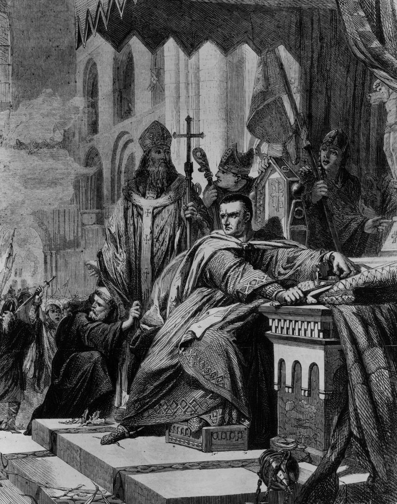 The coronation of William the Conqueror in 1066