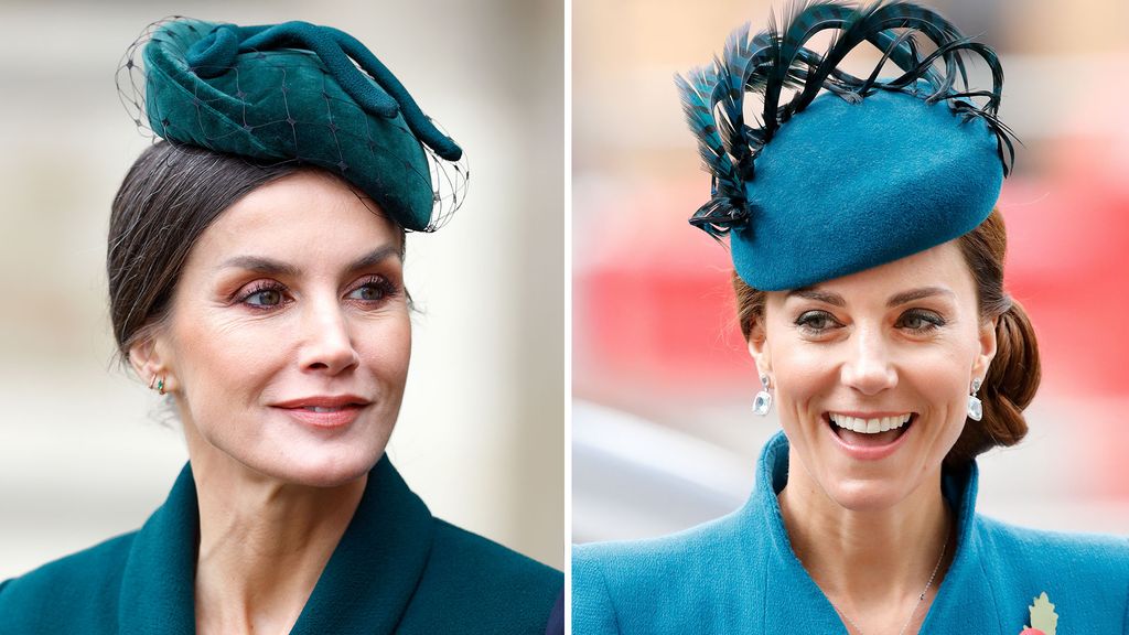 kate and letizia in teal