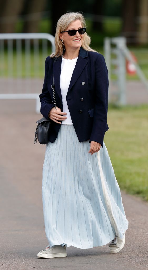 Sophie, Countess of Wessex attends day 1 of the Royal Windsor Horse Show in Home Park, Windsor Castle on July 1, 2021 in Windsor, England.