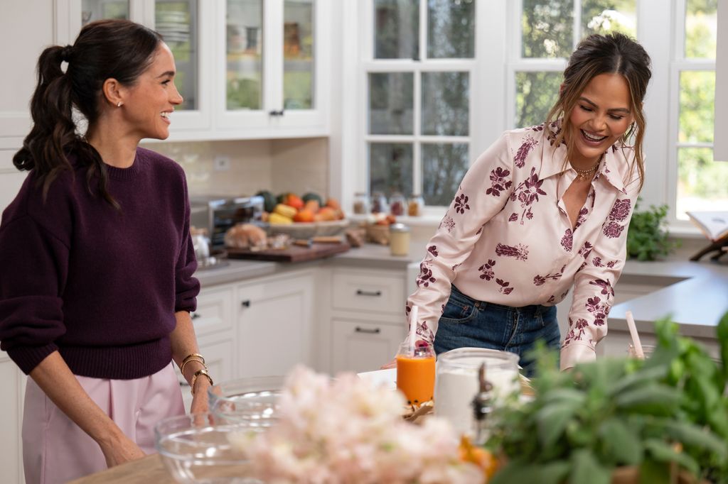Meghan, Duchess of Sussex and Chrissy Teigen in episode 202 of With Love, Meghan