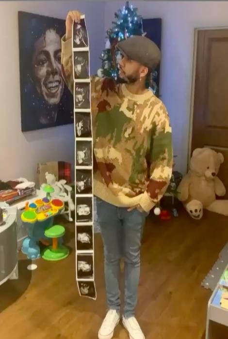 strictly aston merrygold baby scan