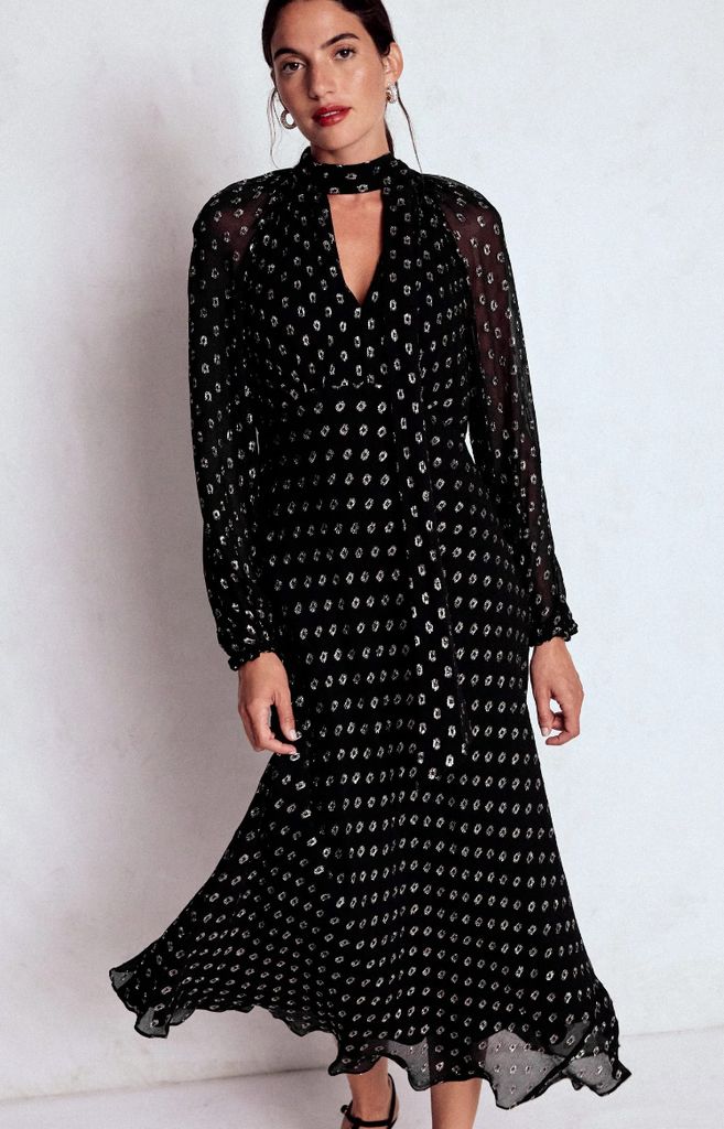 Boden tie neck dress