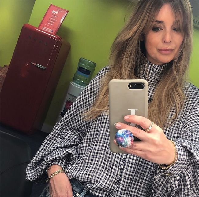 Louise Redknapp in gingham outfit