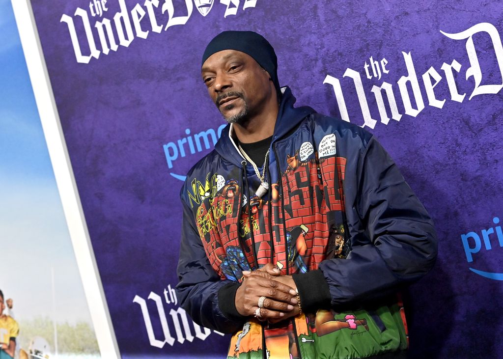 Snoop Dogg attends the World Premiere of Prime Video's "The Underdoggs" at Culver Theater on January 23, 2024 in Culver City, California