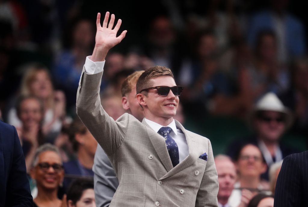 Duncan Scott in the Royal Box on day seven of the 2025 Wimbledon Championships