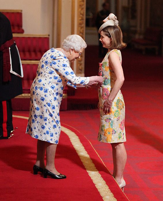 Darcey Bussell with the Queen