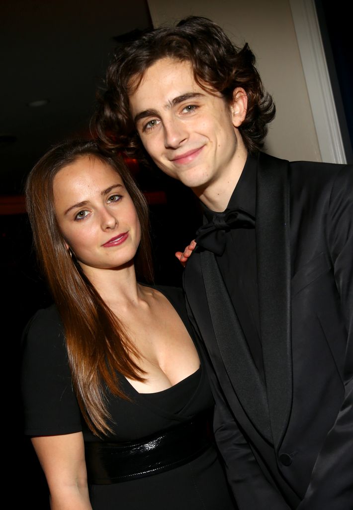 Timothee Chalamet and sister Pauline Chalamet - Golden Globes After Party, Inside, Los Angeles, USA - 07 Jan 2018