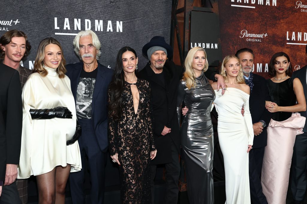 Kayla Wallace, Sam Elliott, Demi Moore, Billy Bob Thornton, Ali Larter, Michelle Randolph, Andy GarcÃa and Paulina Chávez attend Paramount+'s "Landman" Season 2 Premiere at Alice Tully Hall, Lincoln Center on November 11, 2025 in New York City
