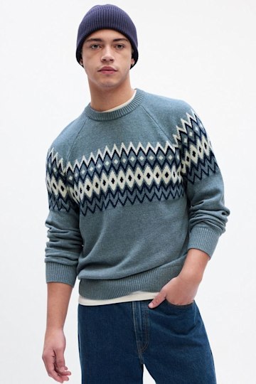 Fair Isle Crew Neck Jumper - GAP