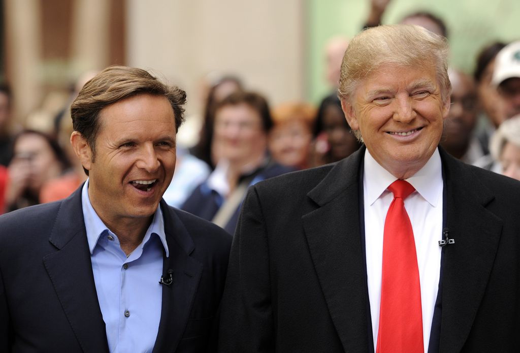 Mark Burnett and Donald Trump appear on NBC News' "Today" show in 2010