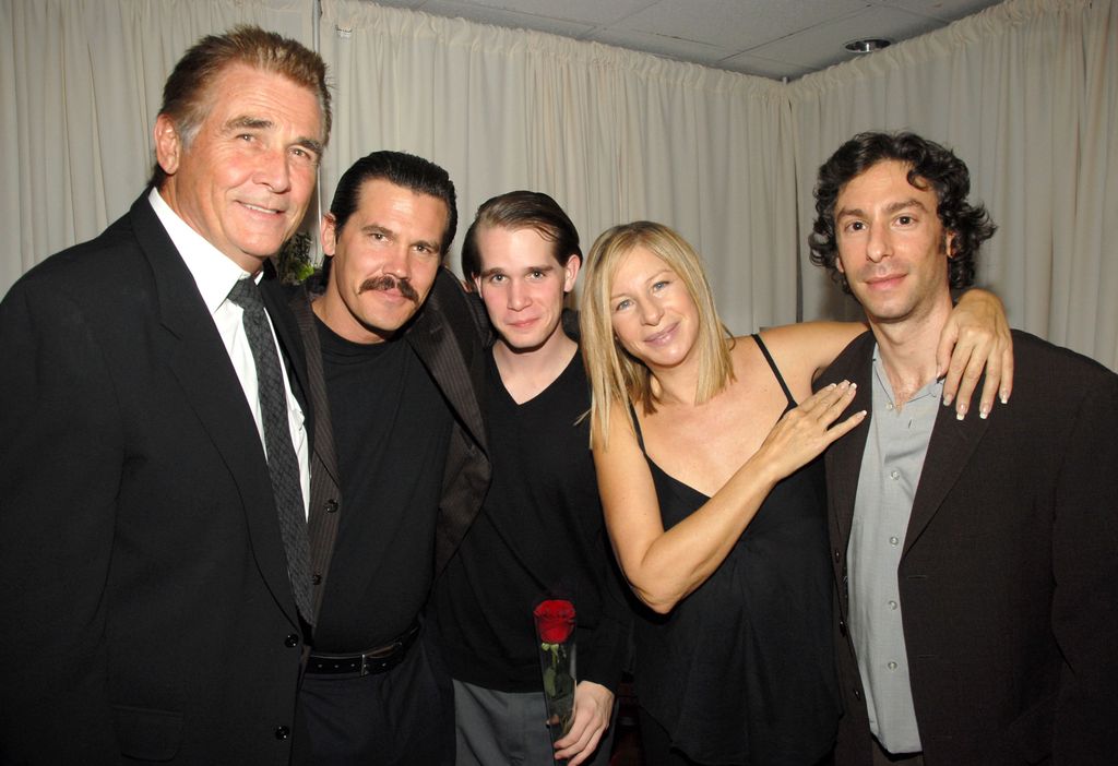 James Brolin, Josh Brolin (James Brolin's son), Trevor Brolin (James Brolin's grandson), Barbra Streisand and her son Jason Gould at a Barbra concert in 2006