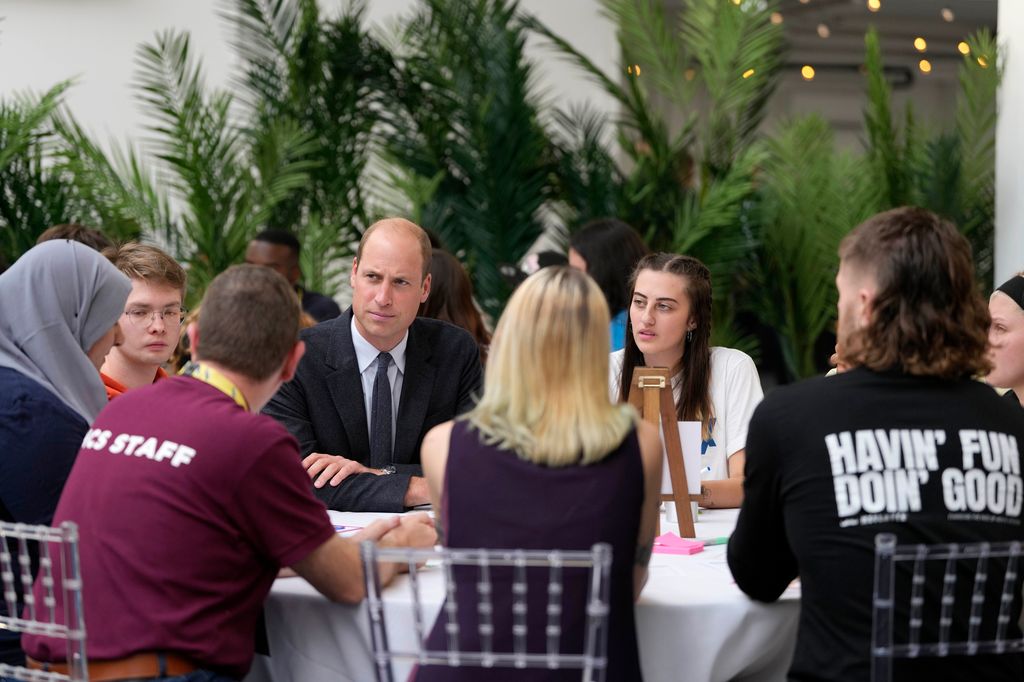 Prince William speaks to young people in Birmingham