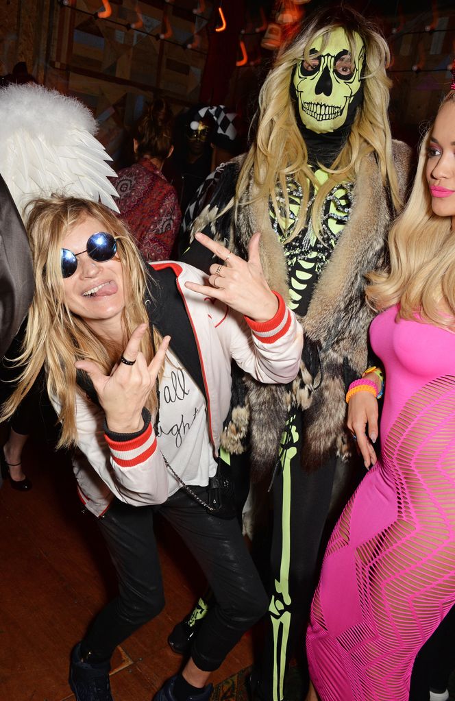 Kate Moss dressed as her pal Cara Delevingne 