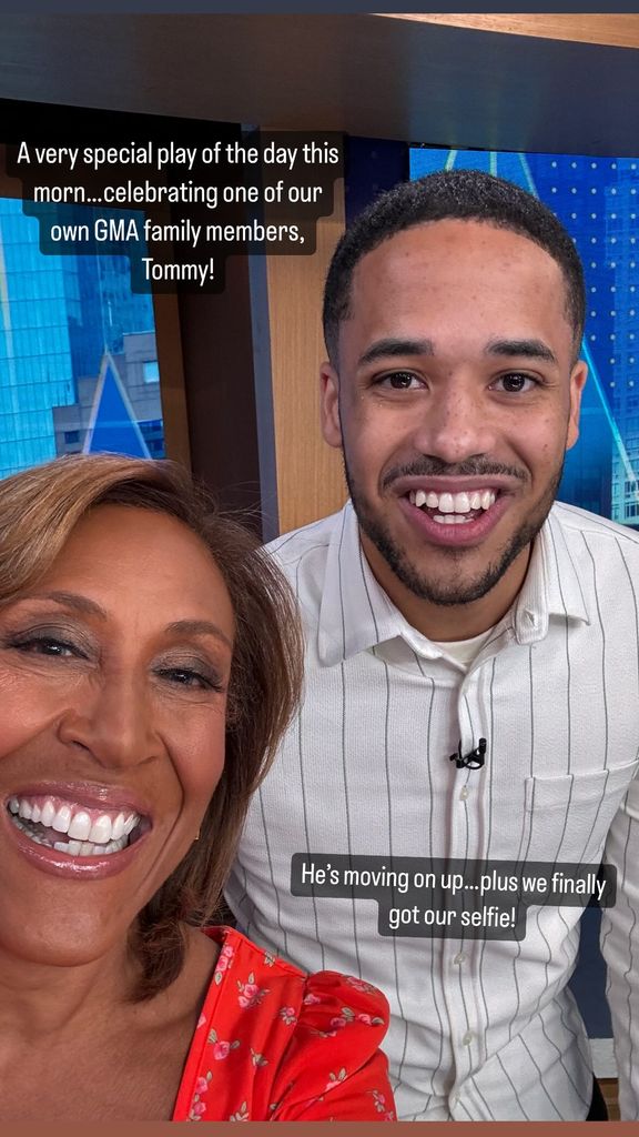 Robin Roberts praised one of her 'GMA family' members who is moving on up at work