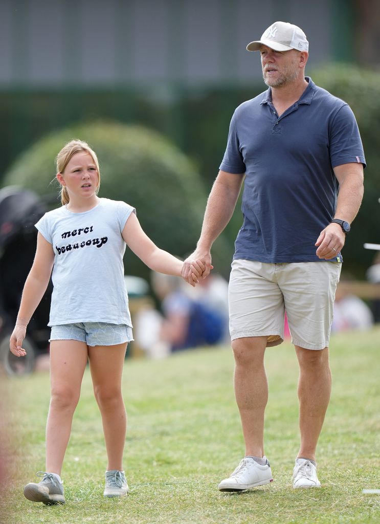 Mia and Mike Tindall enjoyed the sunshine on Sunday