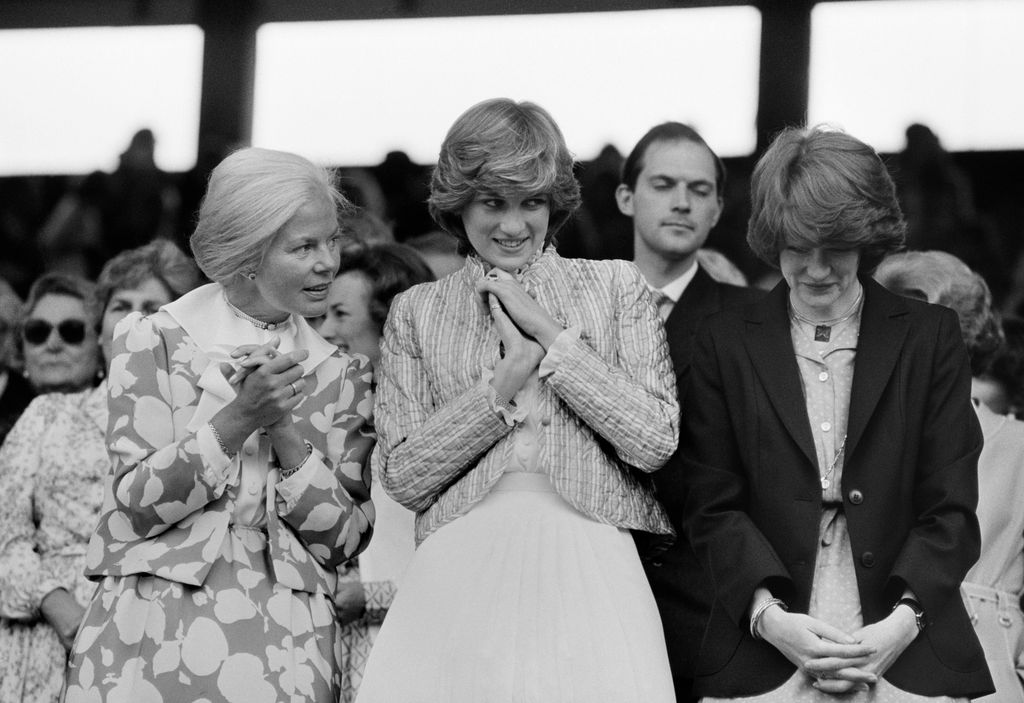 Duchess Of Kent, Diana Spencer, Sarah McCorquodale at Wimbledon 1981