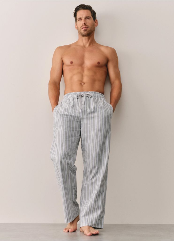 The White Company striped trousers