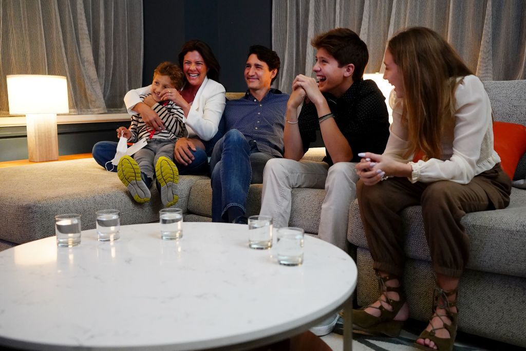 The PM shares three children with his ex wife, Sophie Grégoire