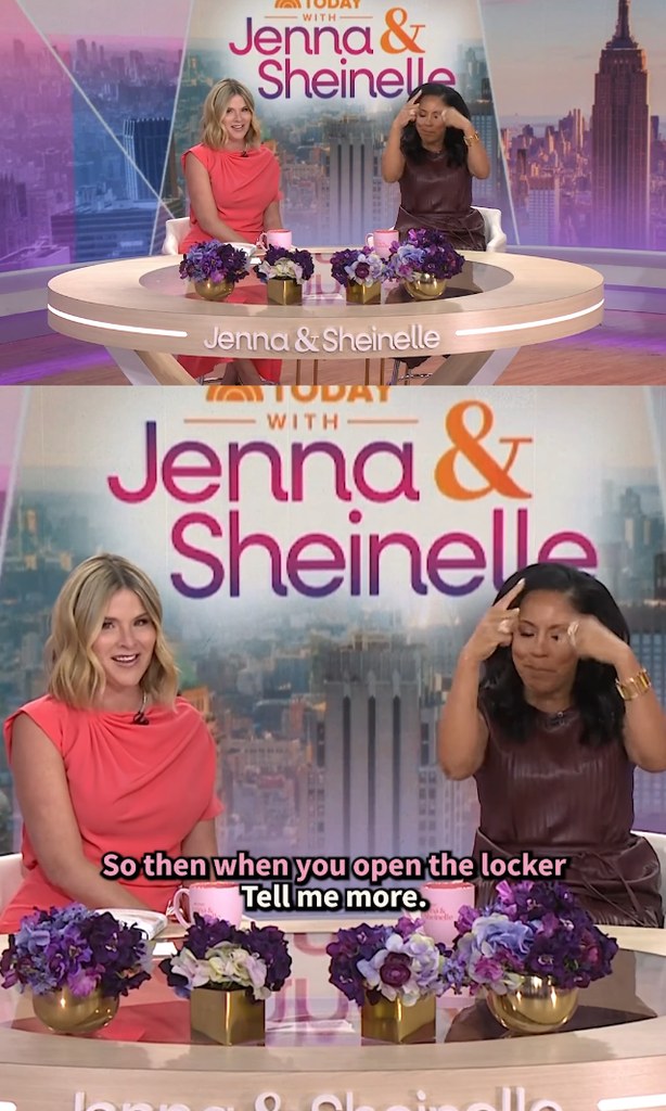 Jenna wearing the dress on Today with Jenna & Sheinelle 