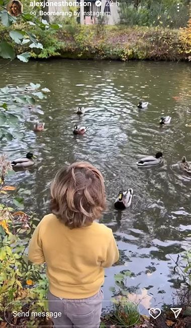 alex jones son feeding ducks 