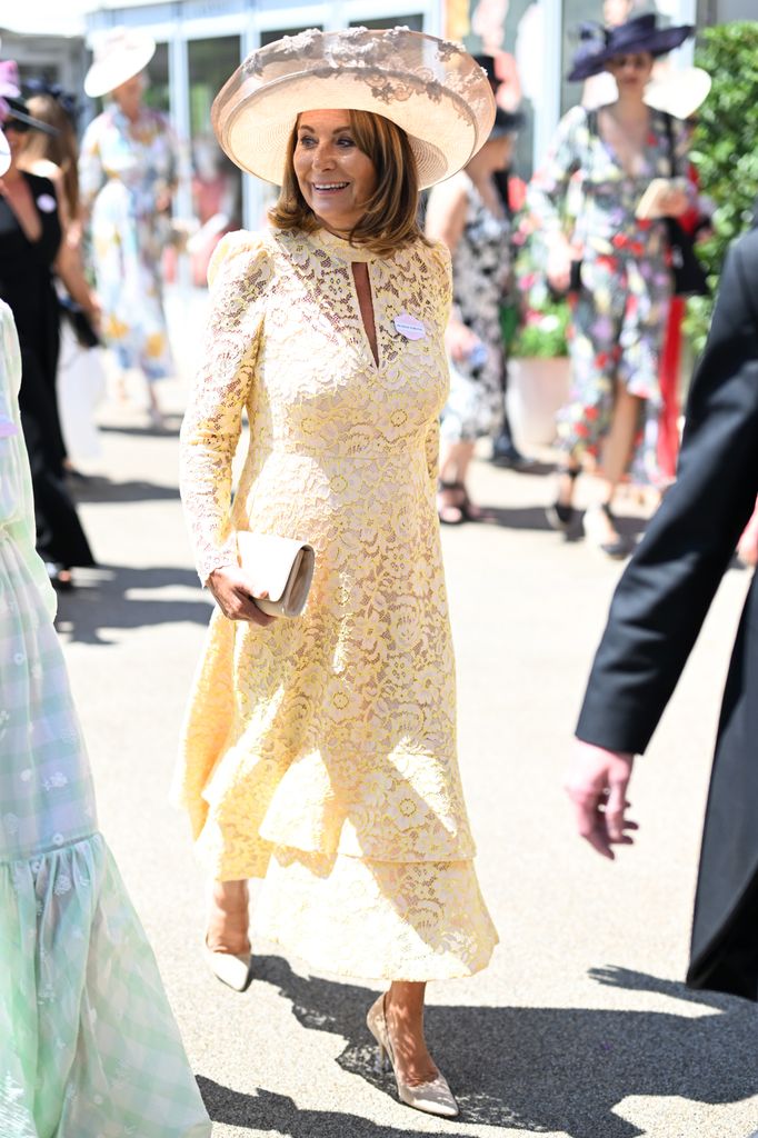 Carole Middleton llegó el segundo día Royal Ascot en el hipódromo de Ascot el 18 de junio de 2025 Ascot, Inglaterra