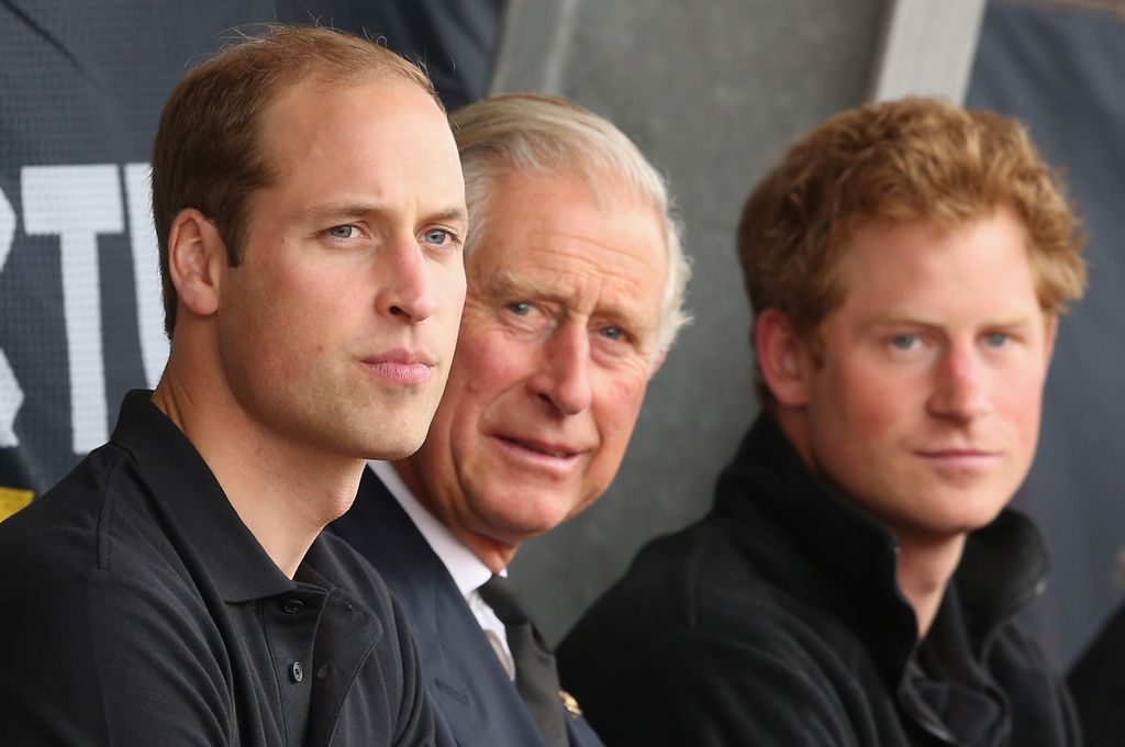 Charles, William and Harry at 2014 Invictus Games