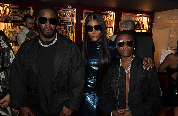 P. Diddy, Naomi Campbell and Wizkid