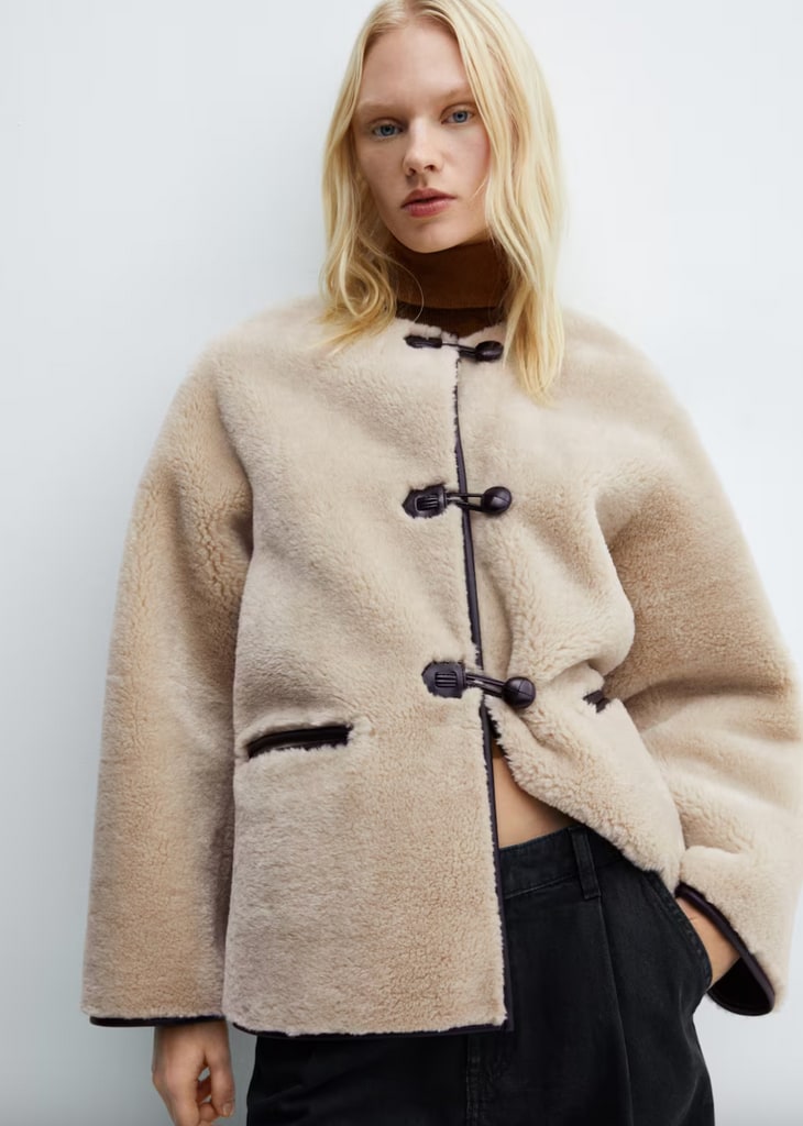 Extra-long faux fur coat - PULL&BEAR