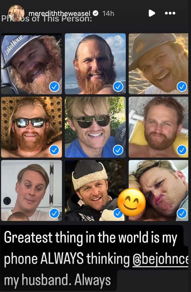 Wyatt Russell was confused for another well-known star on his wife Meredith Hager's phone