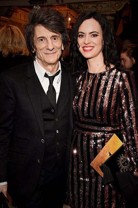 ronnie wood and wife sally at hamilton