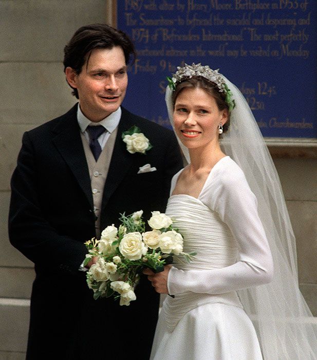 lady sarah chatto on her wedding day