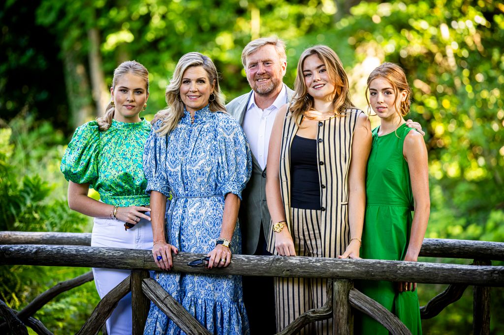 Princess Amalia of The Netherlands, Queen Maxima of The Netherlands, King Willem-Alexander of The Netherlands, Princess Ariane of The Netherlands and Princess Alexia of The Netherlands