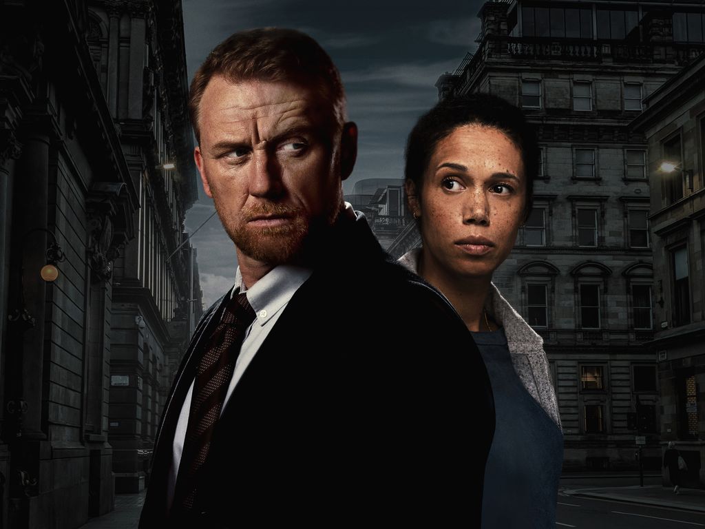 Promotional image of Kevin McKidd and Vinette Robinson for Six Four