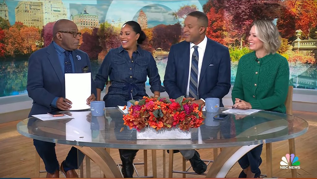Sheinelle Jones teased that Al Roker wasn't listening to her on Friday November 21st's Today Show