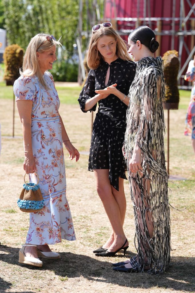 Sophie, the Duchess of Edinburgh at the Community Brain stand during a visit to the Hampton Court Garden Festival at Hampton Court Palace in East Molesey.