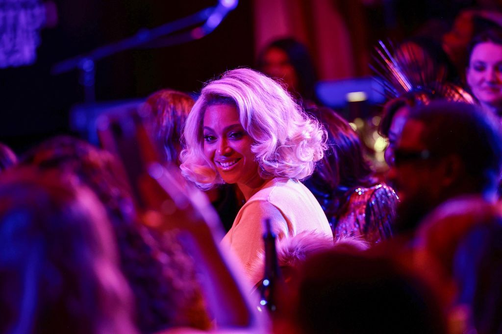 Beyonce was a blonde bombshell at the event