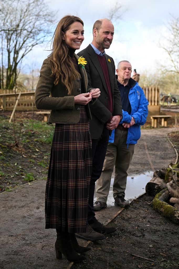 William and Kate visit Meadow Street Community Garden and Woodland in Pontypridd